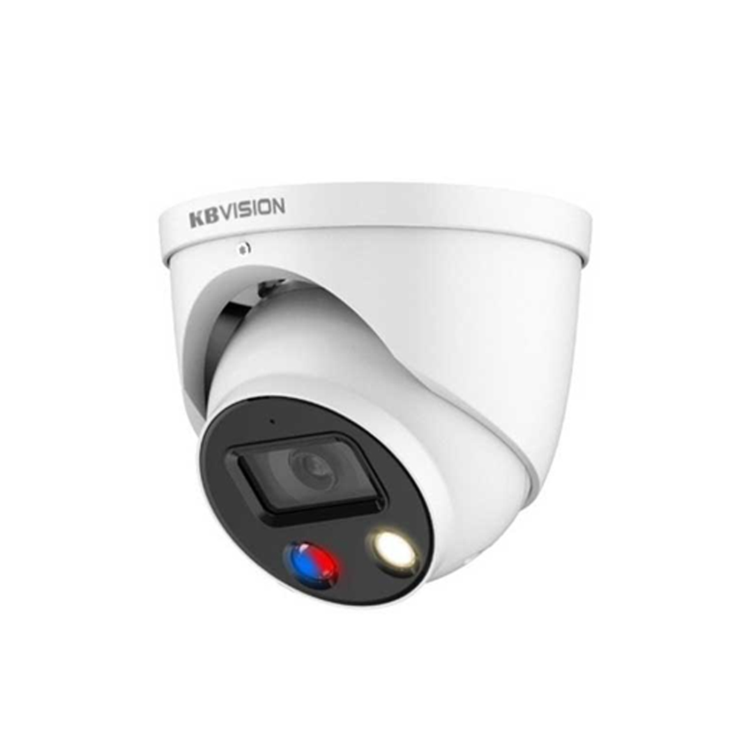 Camera AI Full Color báo động chủ động KBVISION KX-CAiF2004N-TiF-A (2 Megapixel H.265+, tích hợp míc và loa, IP 67, chống ngược sáng 120dp, tầm xa đèn led  30m)