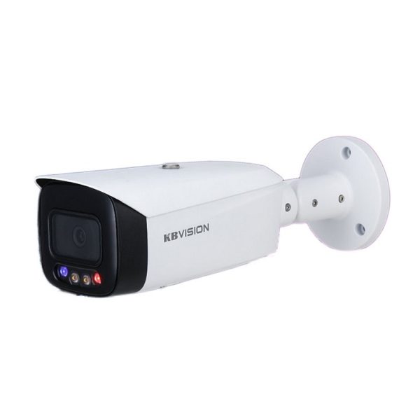 Camera 4 Megapixel AI Full Color báo động chủ động KBVISION KX-CAiF4003N-TiF-A (tầm xa đèn led  40m, H.265+, tích hợp míc và loa, IP 67, chống ngược sáng 120dp)