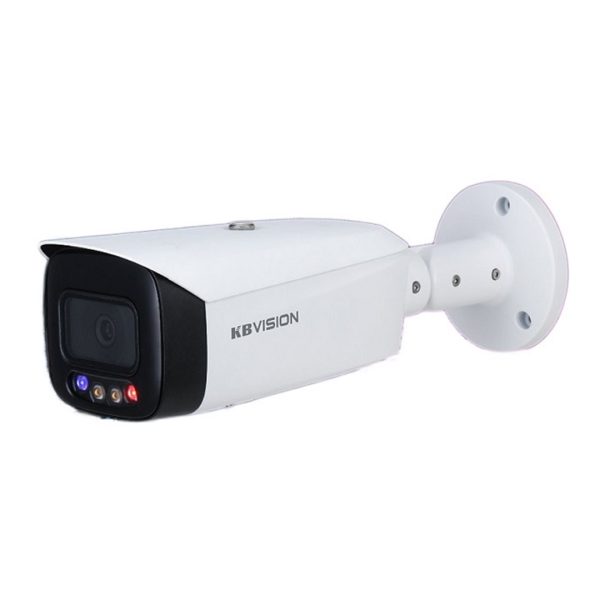 Camera 8 Megapixel AI Full Color báo động chủ động KBVISION KX-CAiF8003N-TiF-A (tầm xa đèn led 30m, H.265+, tích hợp míc và loa, IP 67, chống ngược sáng 120dp)