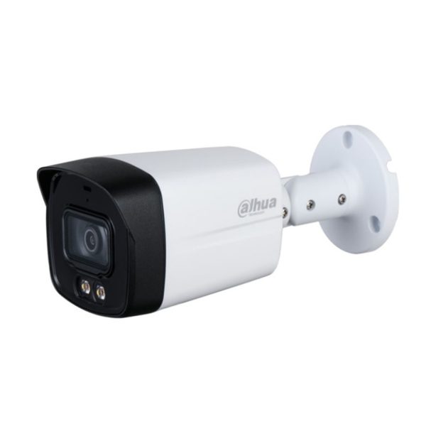 Camera 2MP full color Starlight HDCVI Eyeball Dahua HAC-HFW1239TLMP-A-LED-S2, tích hợp mic ghi âm, chống ngược sáng WDR 130dB, chất liệu kim loại
