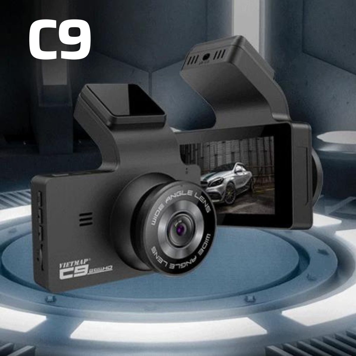 Camera hành trình VIETMAP C9 - Full HD 1080p, Góc quay rộng 170°