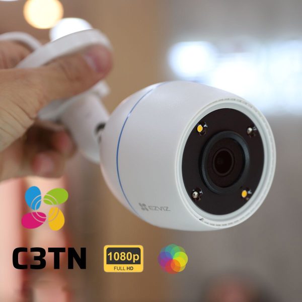 Camera không dây wifi Ezviz C3TN 1080P Color Night Vision, Míc thu âm thanh, H.265, IP 67