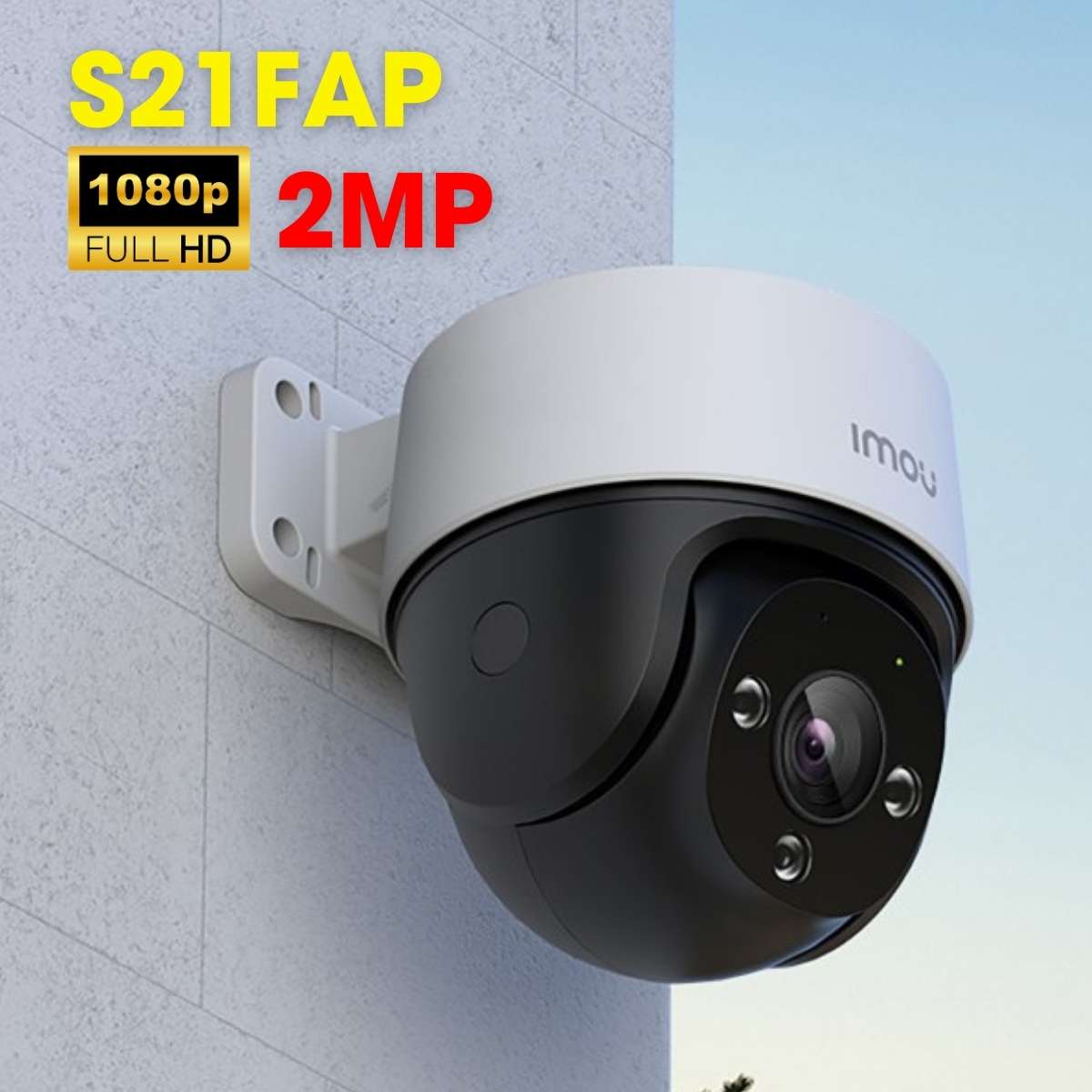 Camera ngoài trời 360 Imou IPC-S21FAP, 2MP, H.264, tích hợp mic,  phát hiện con người