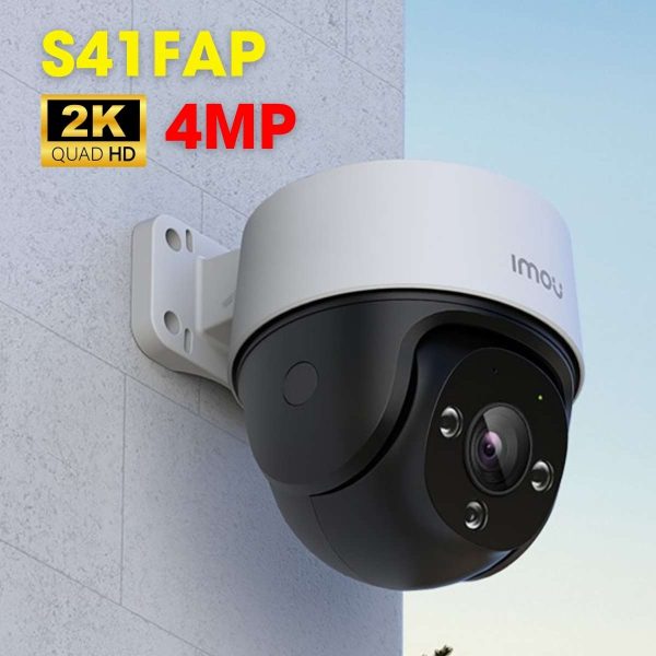 Camera an ninh ngoài trời Imou IPC-S41FAP, 4MP, tích hợp mic, chuẩn nén H.265