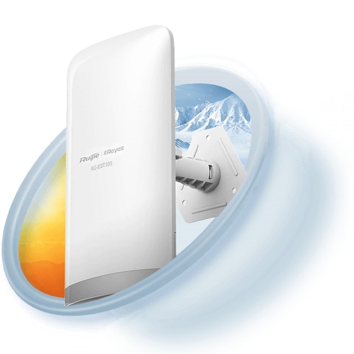 Bộ thu phát sóng không dây ngoài trời RUIJIE RG-EST350 V2 867Mbps, băng tần 5GHz, khoảng cách đến 5km