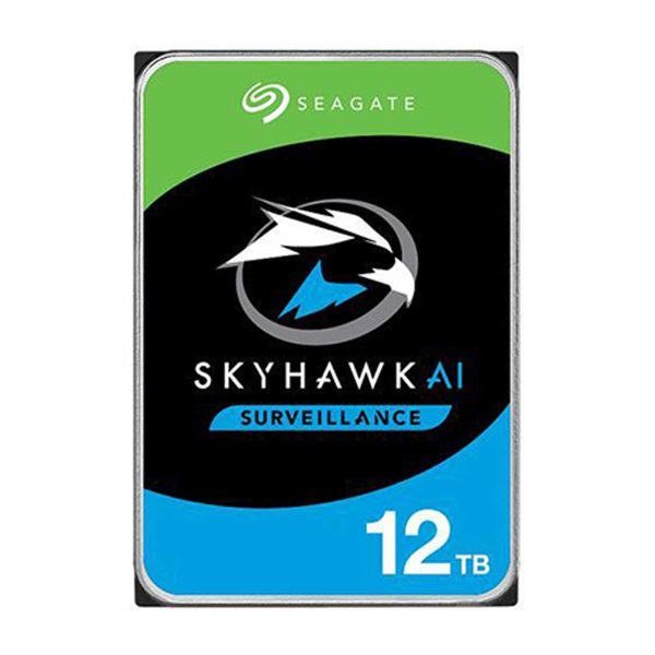 Ổ cứng 12TB SEAGATE SKYHAWK AI ST12000VE001 cảm biến chống rung RV, công nghệ khí Helium, hiệu năng 250 MB/s, Cache 256MB