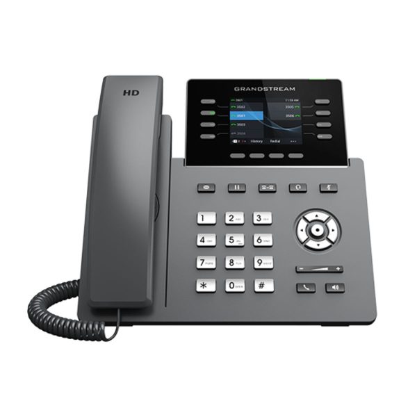 Điện thoại IP wifi để bàn cao cấp Grandstream GRP2624 màn hình màu 2.8 inch, 4 tài khoản SIP, âm thanh chuẩn HD
