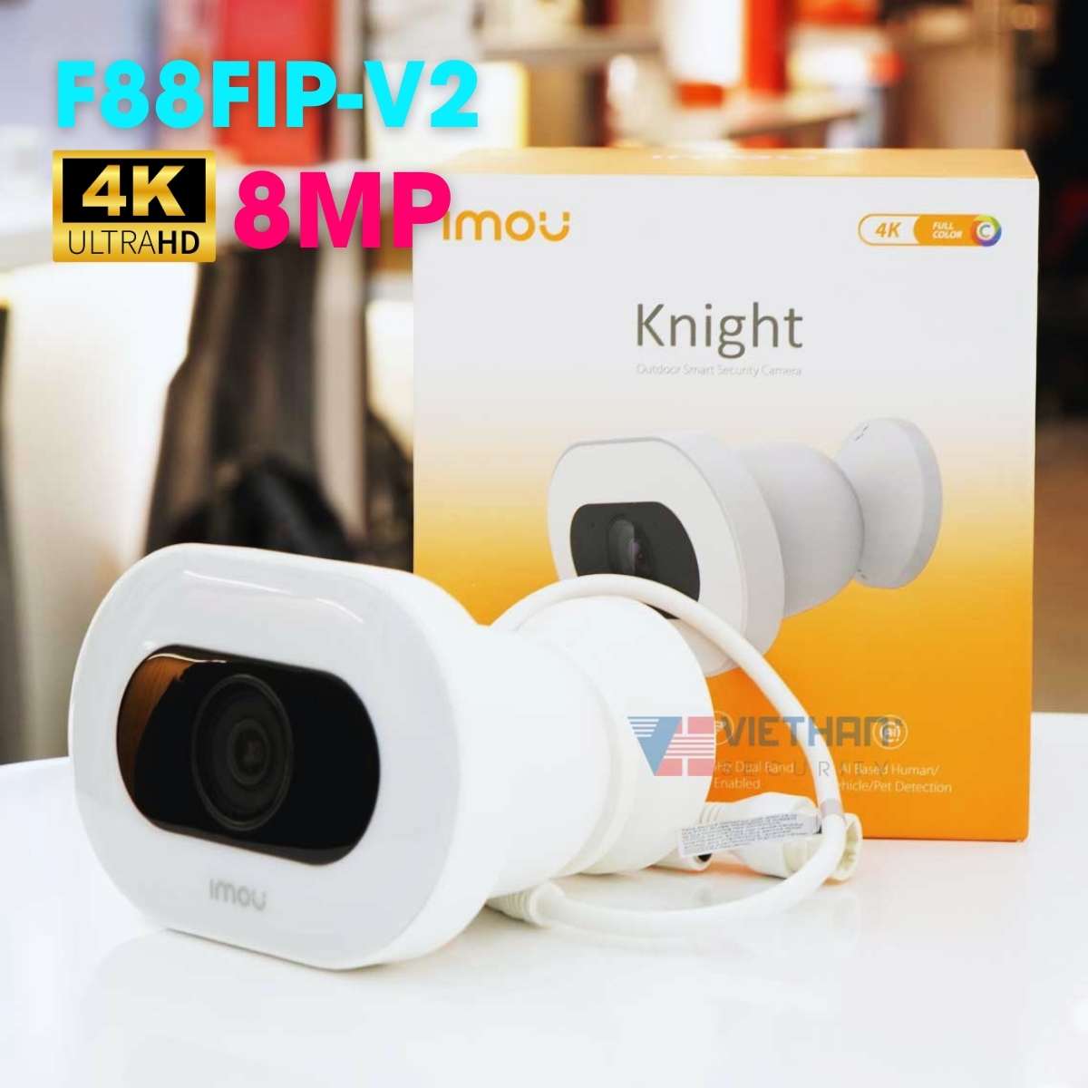 Camera Wifi không dây hồng ngoại IMOU IPC-F88FIP-V2 8MP Full Color, tích hợp mic và loa