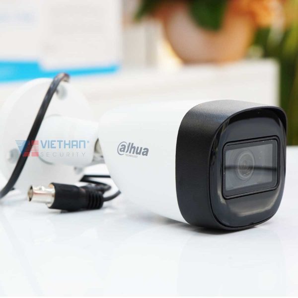 Camera thân ngoài trời hồng ngoại Dahua DH-HAC-HFW1200CMP-S5 2MP, chất liệu kim loại, hồng ngoại 30m