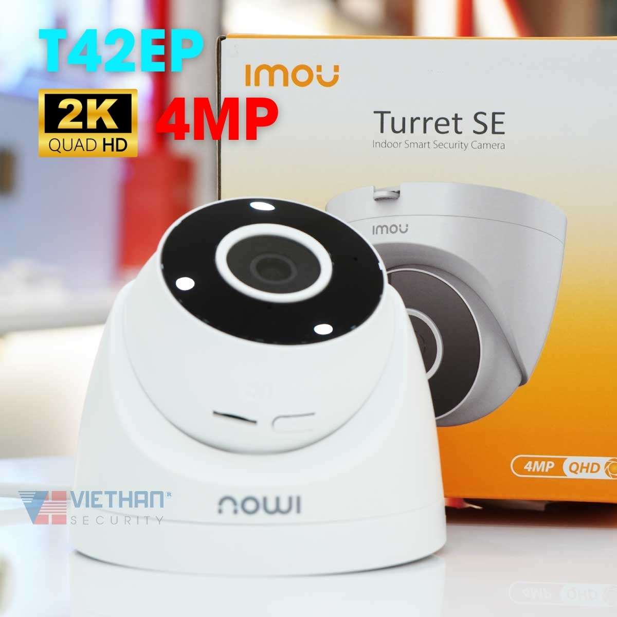 Camera IP Wifi Dome hồng ngoại Imou IPC-T42EP 4MP hồng ngoại 30m, tích hợp mic, phát hiện con người