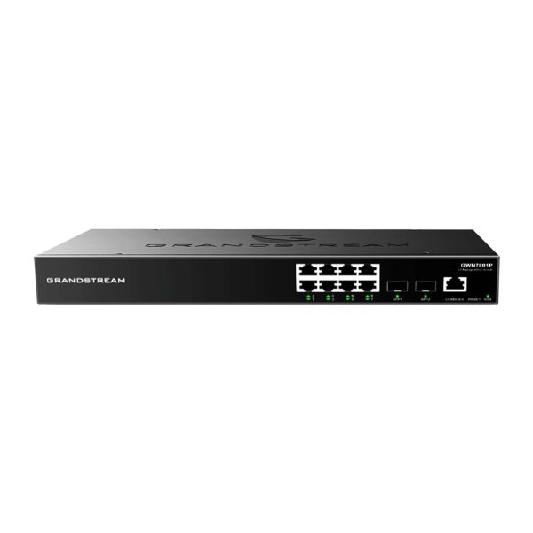 Switch layer 2+ Grandstream GWN7801 8 cổng mạng Gigabit Ethernet, 2 cổng Gigabit SFP