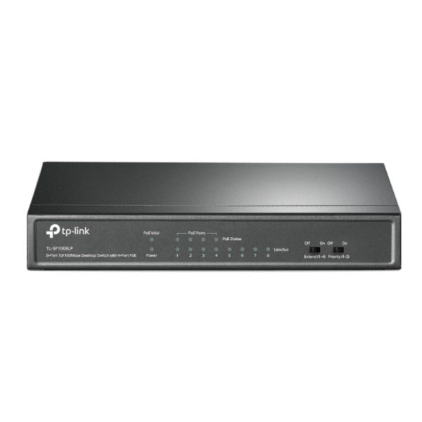 Bộ chia mạng 8 cổng TP-Link TL-SF1008LP  4 PoE Ports, 4 port  Mbps,  PoE 41W