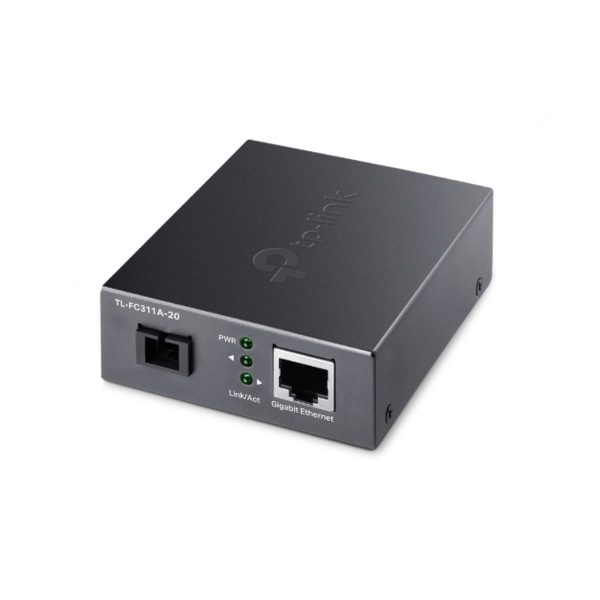 Media Converter Gigabit Single-mode SC TP-Link TL-FC311A-20 1× Gigabit SC Port, 1× Gigabit RJ45 Port (Auto MDI/MDIX)