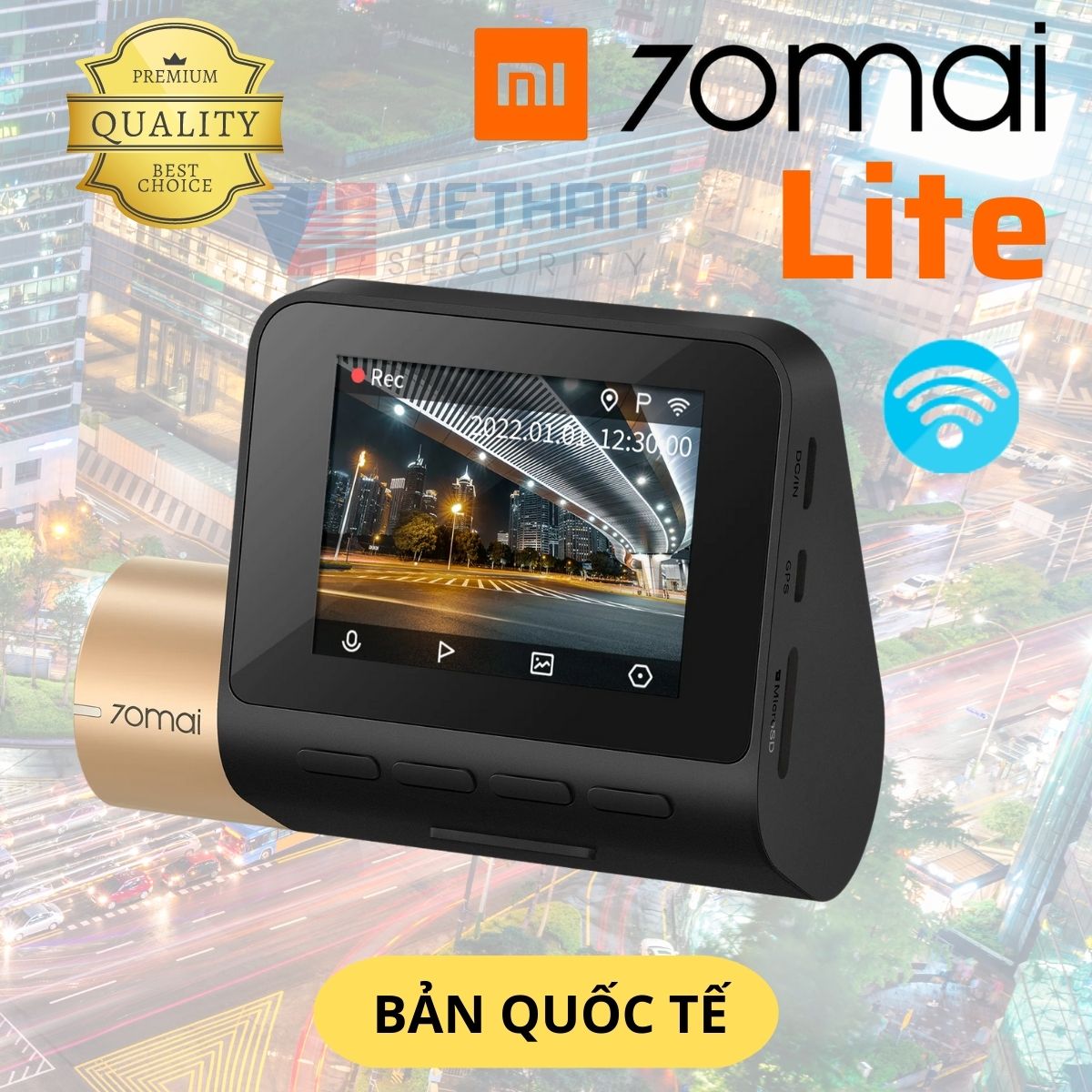 Camera hành trình Xiaomi 70Mai lite HD 1080P Dashcam wifi  - Bản Quốc Tế