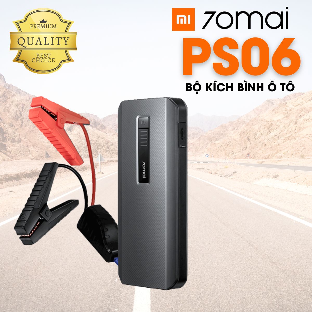 Bộ kích điện bình ắc quy ô tô Xiaomi 70mai PS06 Dung lượng 18000 mAh
