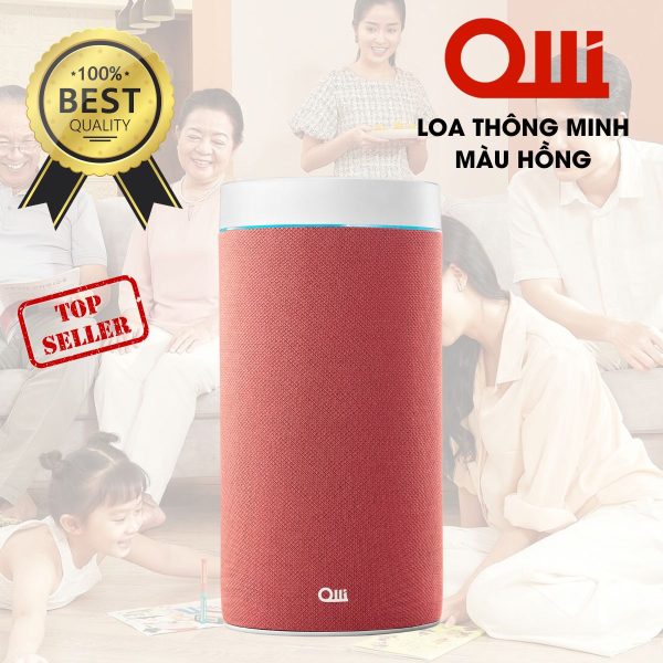 Loa thông minh Olli Maika Màu Hồng trợ lý ảo tiếng Việt, điều khiển thiết bị thông minh bằng giọng nói