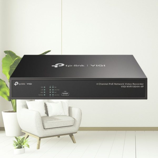 Đầu ghi hình camera IP 4 kênh PoE TP-Link VIGI NVR1004H-4P 1 SATA, âm thanh 2 chiều