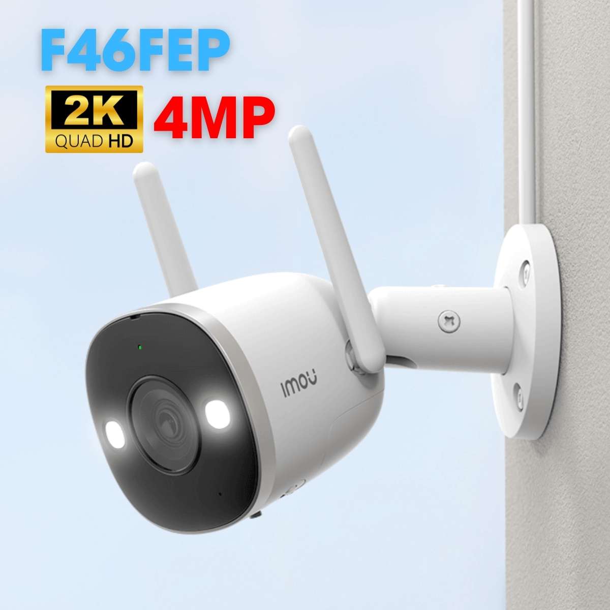 Camera Bullet 2 Pro Imou F46FEP 4MP 2K, Full color, wifi đàm thoại 2 chiều, hồng ngoại 30m