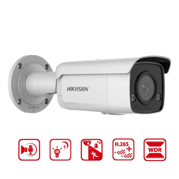 Camera IP ngoài trời Hikvision DS-2CD2T66G2-ISU/SL (C) 6MP, WDR 120dB, hỗ trợ đèn và còi báo động