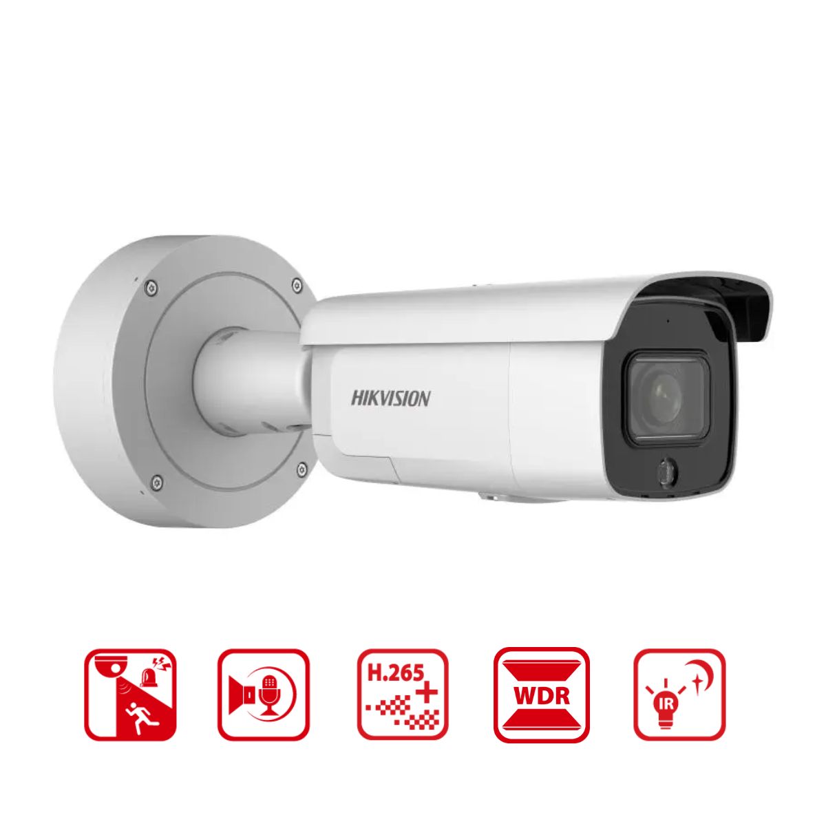 Camera IP Zoom ngoài trời Hikvision DS-2CD2646G2-IZSU/SL (C) 4MP, WDR 120dB, hồng ngoại 60m, đèn và còi báo động