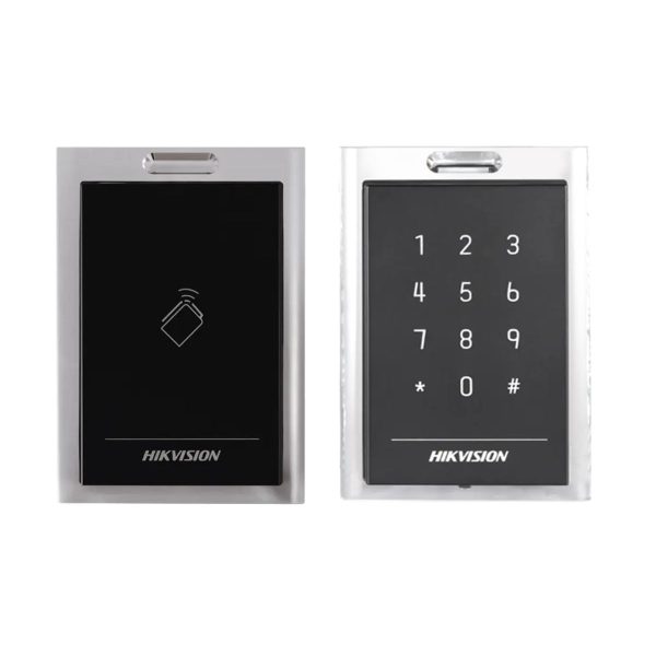 Đầu đọc thẻ Mifare Hikvision DS-K1101MK hỗ trợ keypad, tần số đọc 13,56MHz