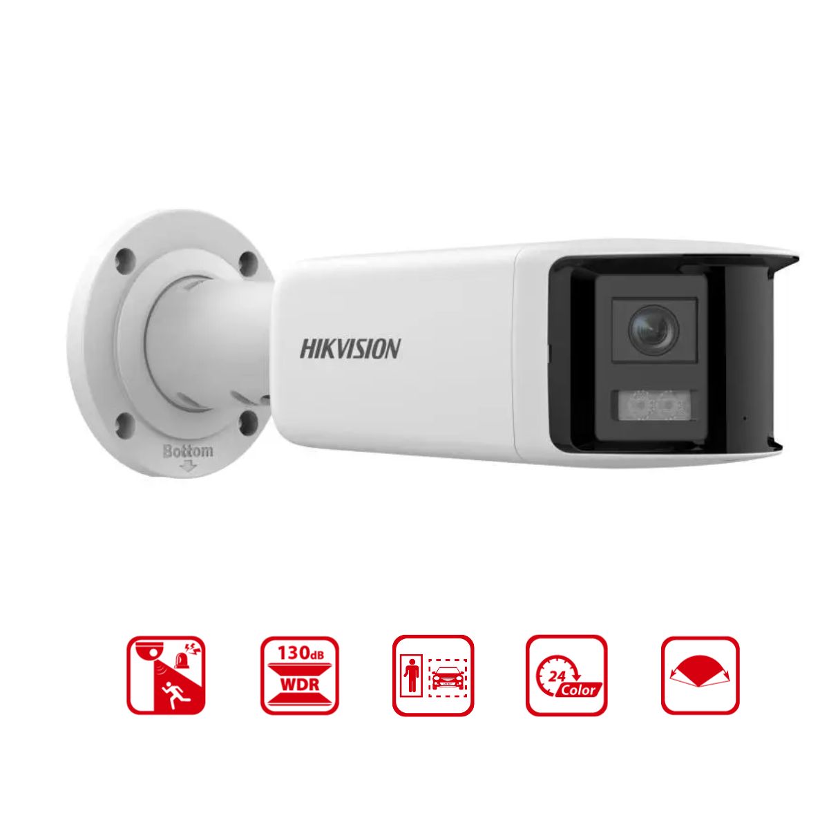 Camera thân IP colorvu 4MP Hikvision DS-2CD2T47G2P-LSU/SL (C) WDR 130dB, tích hợp mic và loa, đèn trợ sáng 40m