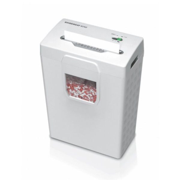 Máy xén giấy văn phòng, tài liệu EBA 8250CC hủy vụn, dung tích chứa 20 lít, công suất hủy 8-10 tờ