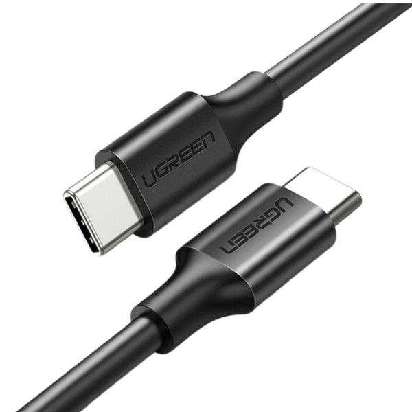 Cáp sạc nhanh dài 1m Type-C to Type-C Ugreen 50997 US286 màu đen, hỗ trợ sạc nhanh 3A