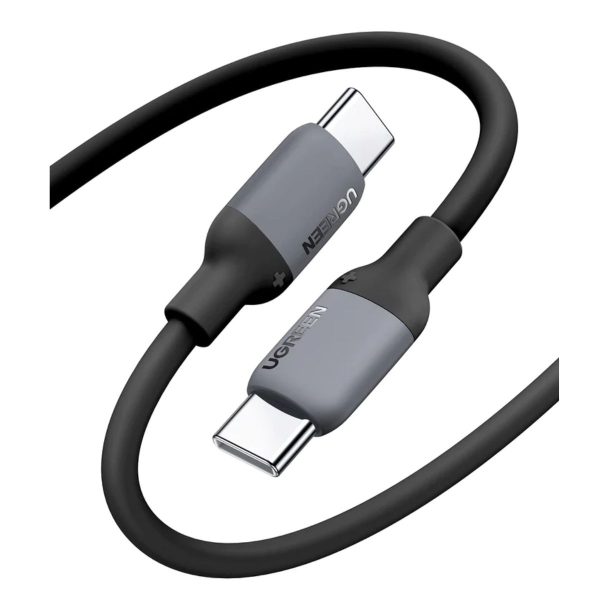 Cáp sạc dài 1,5m Type-C to Type-C Ugreen 15284 US563 màu đen, tốc độ truyền dữ liệu 480Mbps