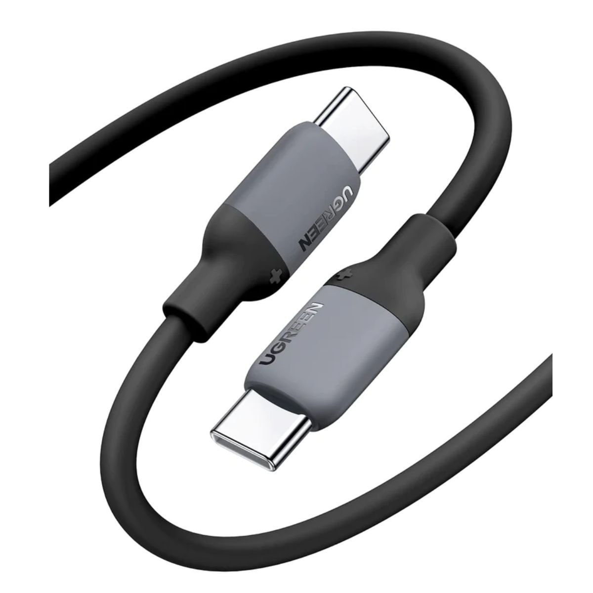 Cáp sạc dài 1,5m Type-C to Type-C Ugreen 15284 US563 màu đen, tốc độ truyền dữ liệu 480Mbps