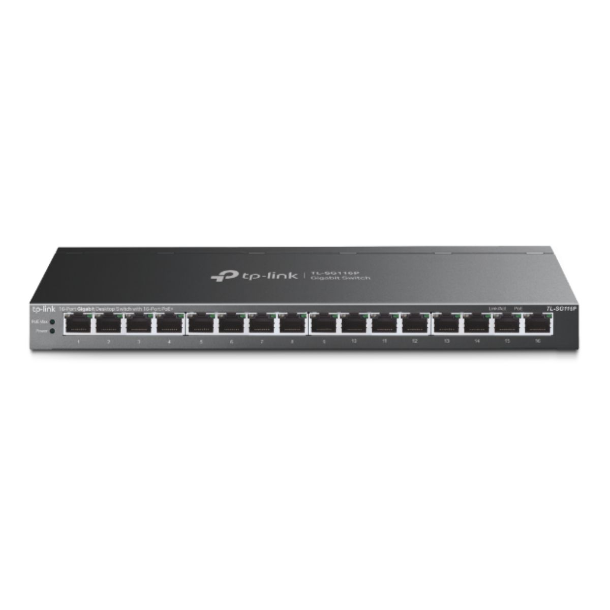 Thiết bị chia mạng 16 cổng PoE+ TP-Link TL-SG116P công suất lên đến 120W, phạm vi truyền dữ liệu 250m