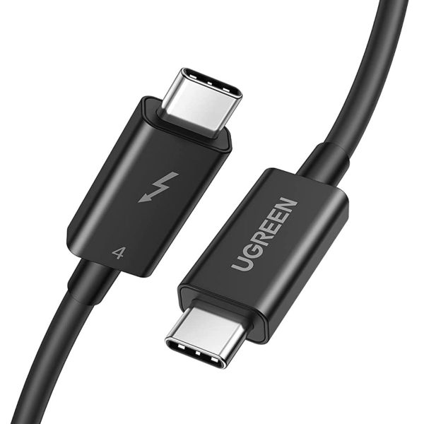 Cáp sạc 0,8m Type-C to USB Type-C Thunderbolt 4 Ugreen 30389 US501 màu đen, Sạc nhanh 5A