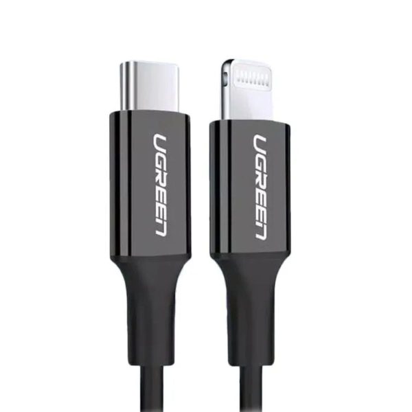 Cáp sạc 1m, màu đen USB Lightning Ugreen 60751 US171 sạc nhanh 3A, tốc độ truyền 480Mbps