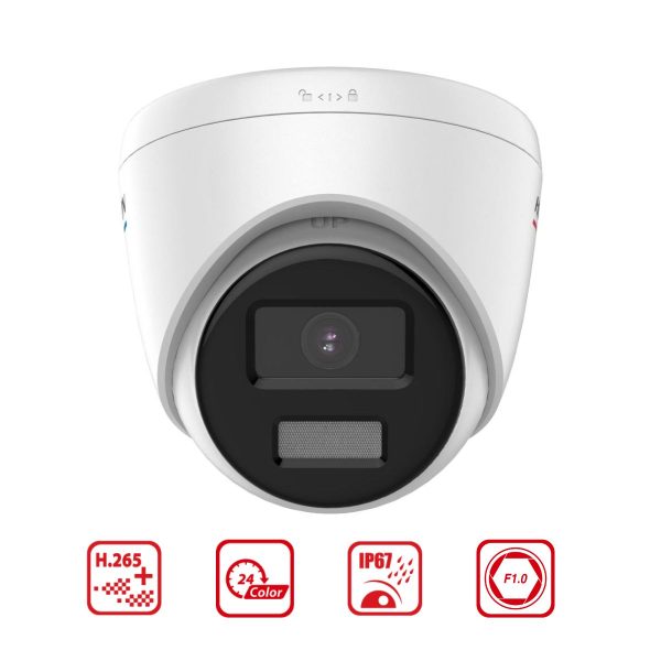 Camera Colorvu 4MP Hikvision DS-2CD1347G2-LUF Dome tích hợp mic, hồng ngoại 30m, phát hiện người