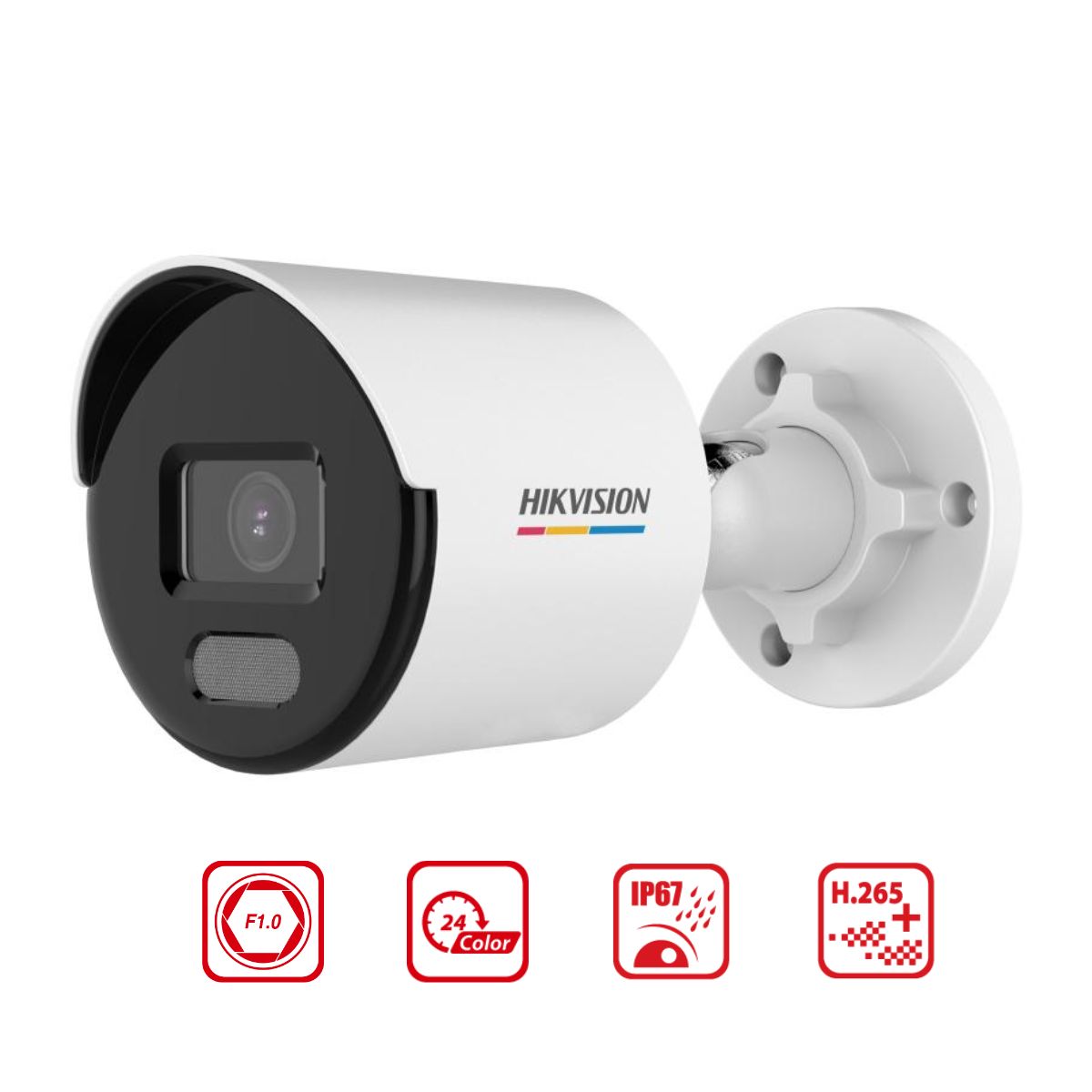 Camera thân IP Colorvu Hikvision DS-2CD1027G2-L 2MP 1080P, hồng ngoại 30m