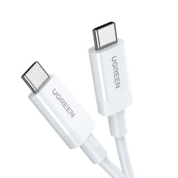Cáp sạc USB Type-C to USB Type-C Ugreen 40113 US506 màu trắng, hỗ trợ sạc nhanh 5A, 40Gbps