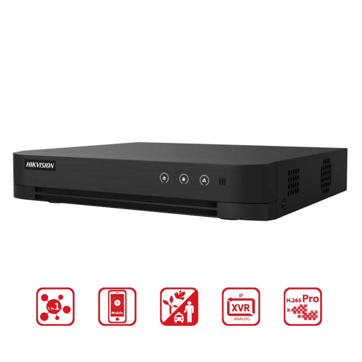 Đầu ghi hình camera 8 kênh Hikvision DS-7208HGHI-M1 phân biệt người và phương tiện, 1 SATA tối đa 4TB