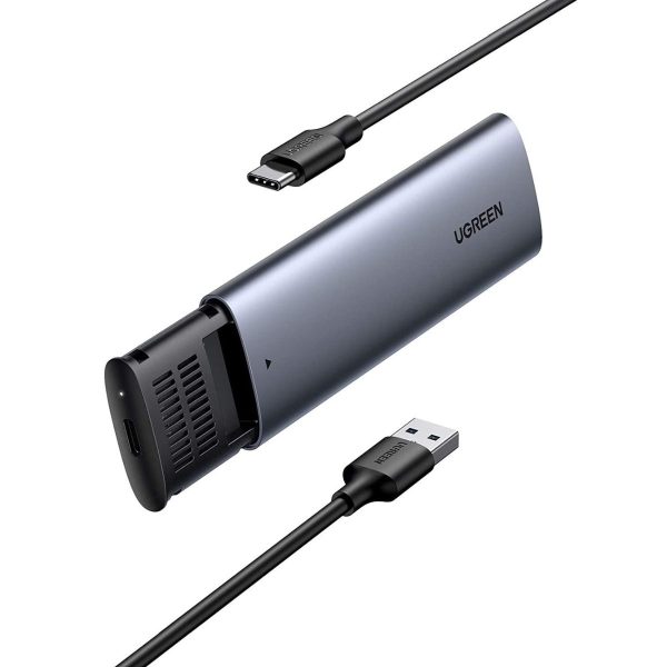 Thiết bị đựng ổ cứng SSD Ugreen 10903 CM400 tốc độ truyền tải 6Gbps, hỗ trợ ổ cứng ssd 2TB