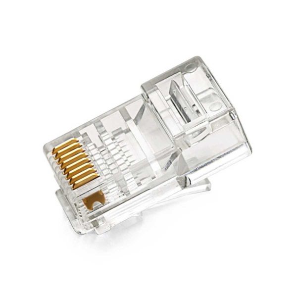 Đầu bấm mạng Ugreen 20329 NW110 RJ45/CAT5E/CAT5, mạ vàng STP 8P8C chống rỉ (Hộp 10 cái)