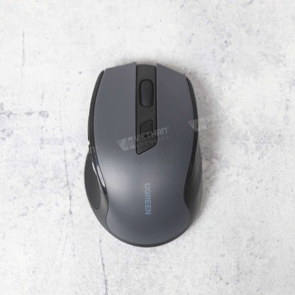 Chuột không dây 2.4G Wireless & Bluetooth Ugreen 15508 2.4Ghz 6 nút bấm, 4000 DPI, công thái học, pin AA