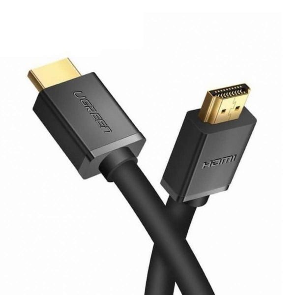 Cáp HDMI  0.5m 2.0 Ugreen 30115 HD104 hỗ trợ 4K@60Hz 3D/HDR/ARC, mạ vàng 24K, băng thông 18Gbps
