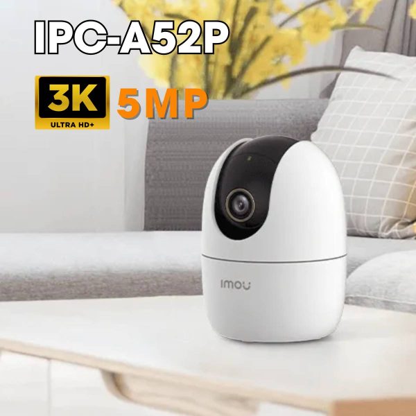 Camera Ranger 2 IMOU IPC-A52P 3K 5MP 360 độ, hồng ngoại 10m, wifi không dây tích hợp mic và loa, AI thông minh