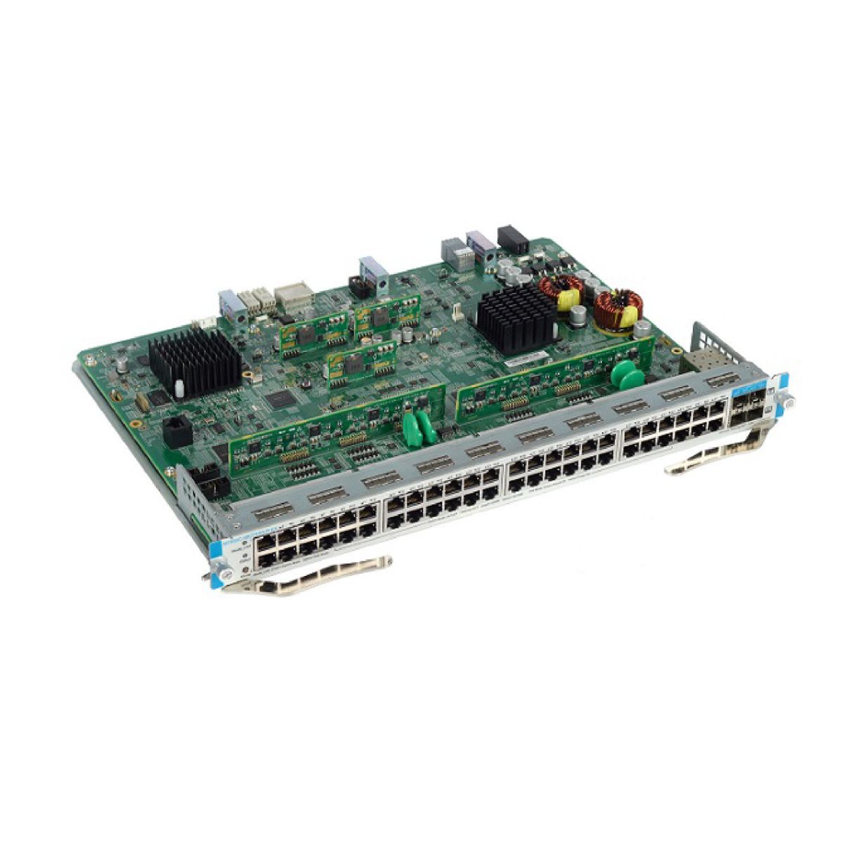 Card mở rộng 48 cổng Ruijie M7800C-48GT4XS-P-EA 48 10/100/1000 Base-T PoE/PoE+, 4 cổng 10GE SFP+(LC), tốc độ 128 Gbps, băng thông 104 Gbps