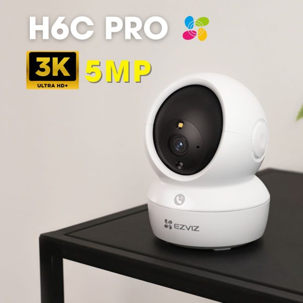 Camera Ezviz H6C Pro 3K 5MP wifi,nút call gọi điện, đàm thoại 2 chiều