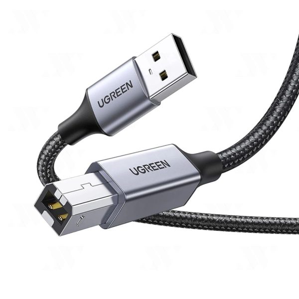 Cáp máy in 1,5M đầu nhôm bọc dù Type-A to Type-B Ugreen 80802 cao cấp