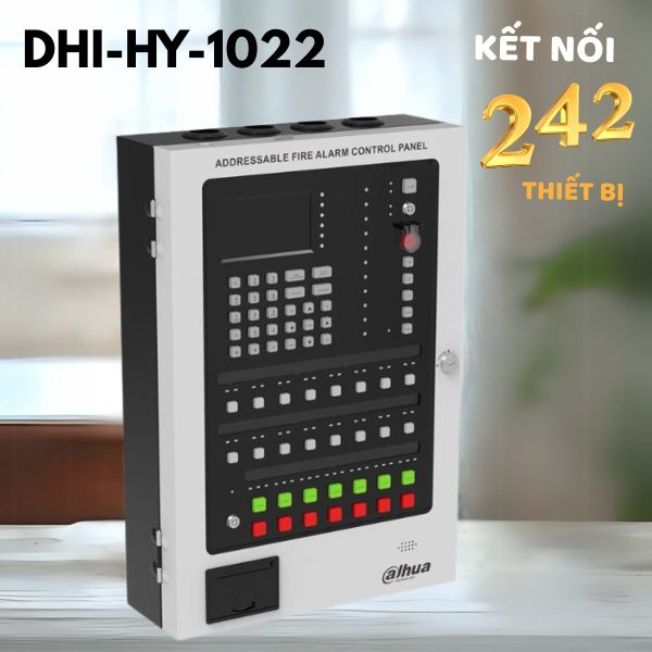 Tủ báo cháy địa chỉ 1 loop Dahua DHI-HY-1022, Màn hình LCD, Thiết kế nhỏ gọn