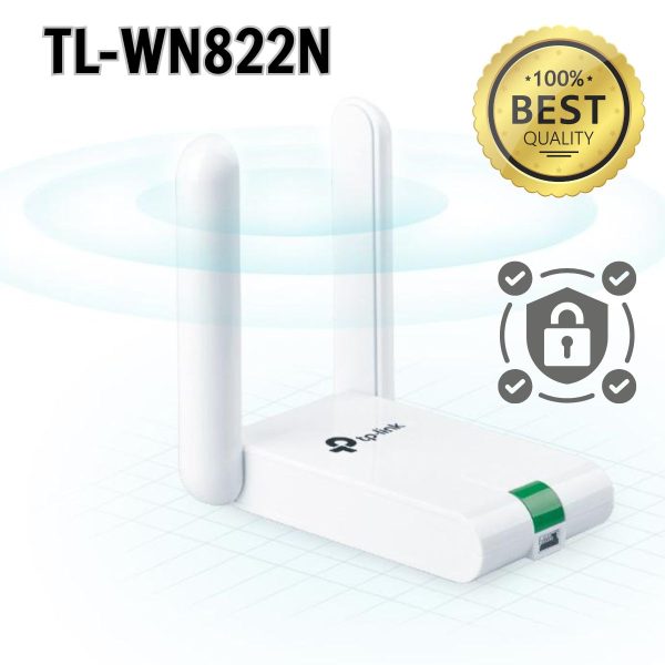 Bộ Chuyển Đổi USB Wi-Fi Độ Lợi Cao 300Mbps TL-WN822N, Công nghệ WPS, Mini USB 2.0