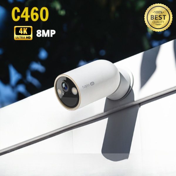 Camera AI 4K Không dây Dùng pin ngoài trời Tapo C460 4K 8MP Chân đế nam châm, Hỗ trợ cảm biến Starlight