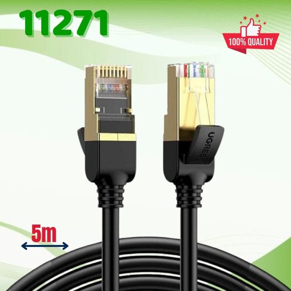 Cáp mạng đúc sẵn Cat7 dài 5m tròn chính hãng Ugreen 11271 Cao cấp