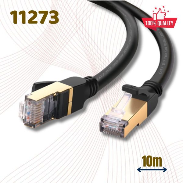 Cáp mạng đúc sẵn Cat7 dài 10m tròn chính hãng Ugreen 11273 Cao cấp